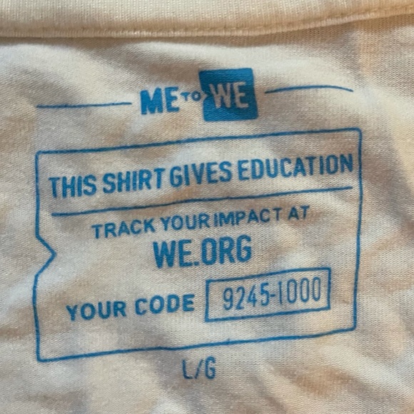 Me to We vneck T-shirt - Picture 2 of 2